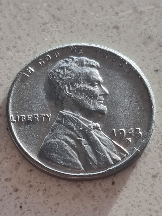 1943-S Lincoln Wheat Penny (Steel Penny)